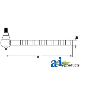 UJD00949    Tie Rod---Long---Replaces AR51584 